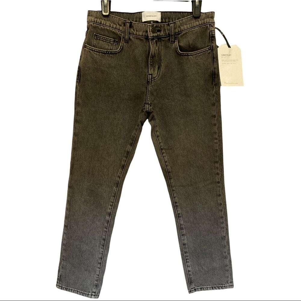 NWT Current / Elliott the Fling Straight Leg Jeans size 26 Washed Out Black